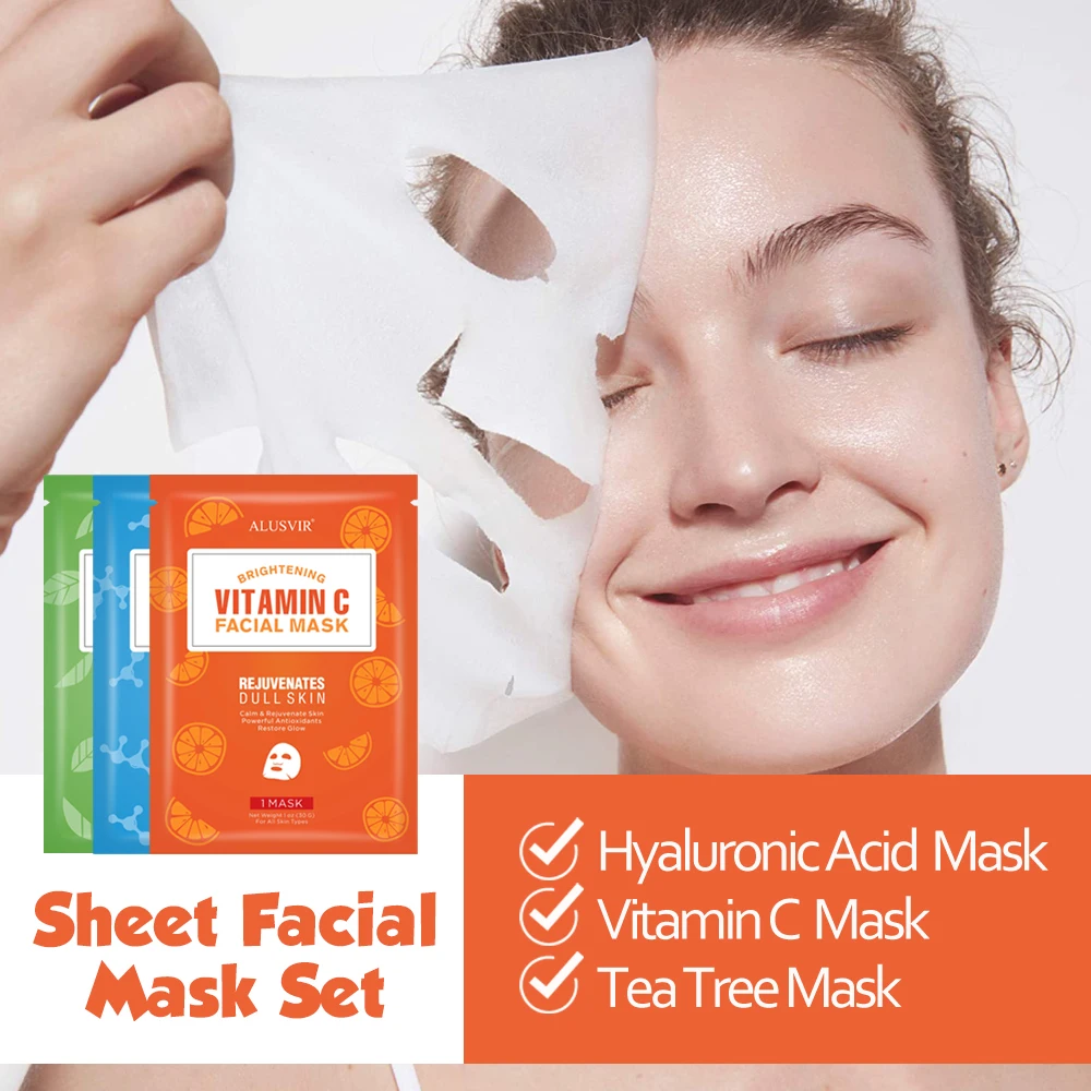 Oem Wholesale Organic Natural Hyaluronic Acid Face Sheet Mask