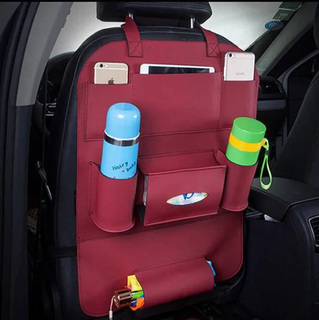 Кожаный Автомобильный Органайзер на заднем сиденье как организовать автомобильный Кубок вашего