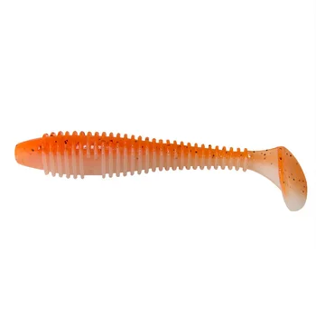 Factory Wholesale Luya Two-color Bulk Threaded T-tail Stainless Steel Soft Bait Soft Worm Maggot Perch Fake Bait – Soft Lure – view 3