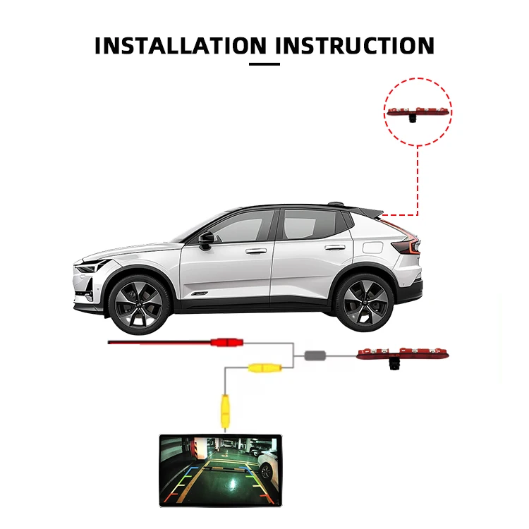 Car Brake Light Rear View Camera Vehicle CCD Reversing Backup Camera for Peugeot Expert Traveller Citroen Jumpy Toyota ProAce supplier