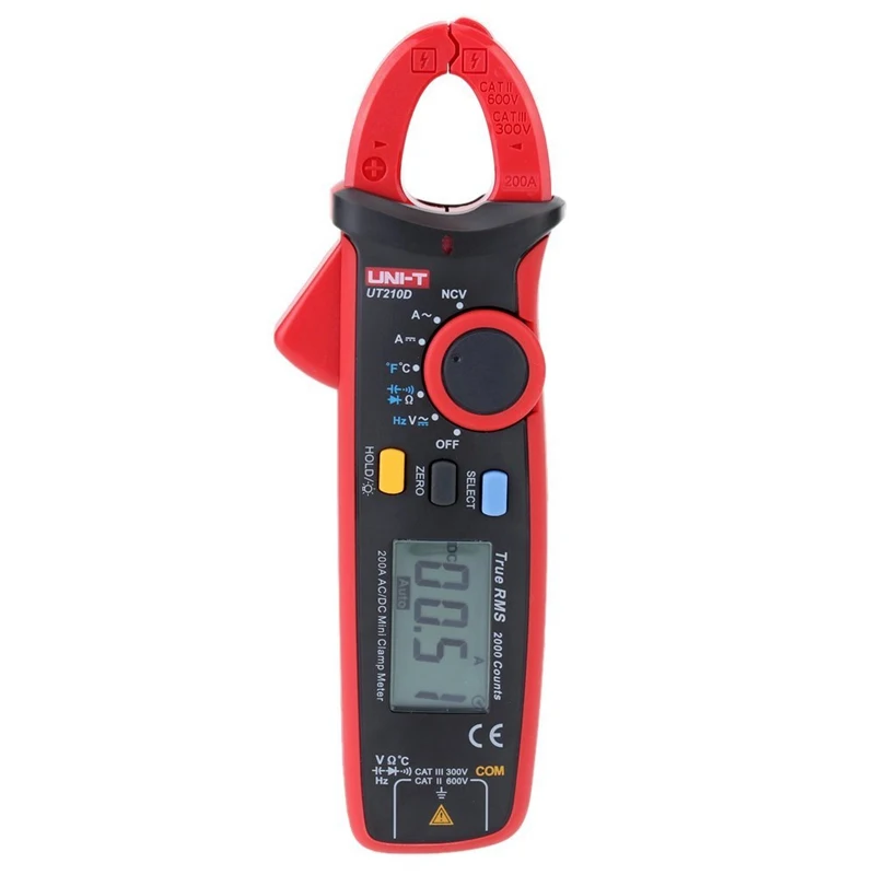 New design Autorange AC DC Voltage Capacitance Temperature Diode NCV True RMS Mini AC Digital Clamp Meter with best price