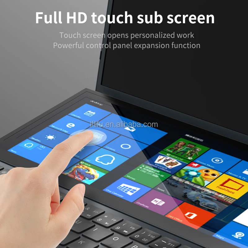 Cheapest Oem Two Screens 15.6 Inch 2 in 1 Touch Double Notebook Dual Screen Cheap Notebook Laptop Win 11 Double Screen Laptop