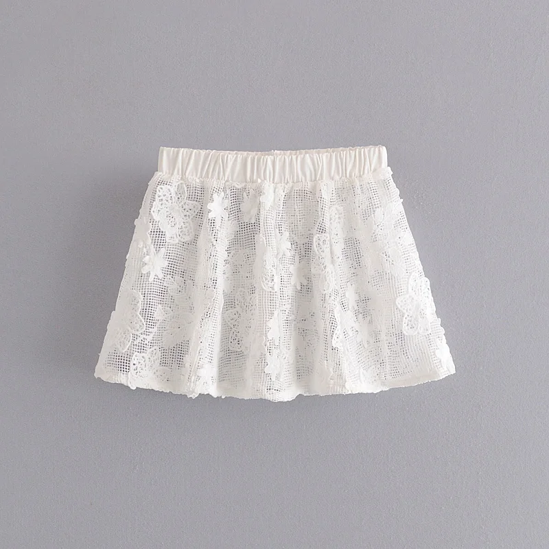 jupe courte transparente