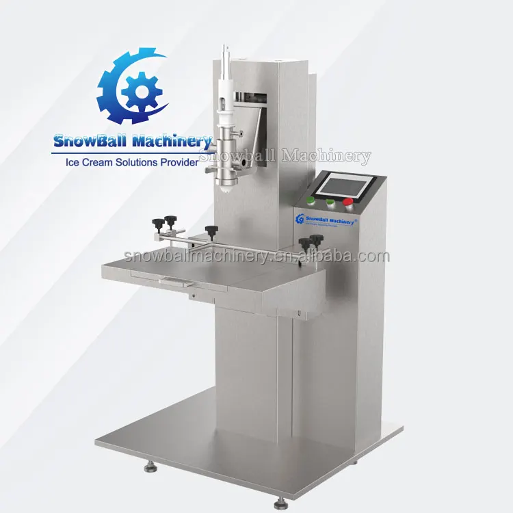 Semi Automatic Cup Cone Box Pints Family Size Container Gallon Bulk Ice Cream Filler Family Pack Ice Cream Filling Machine