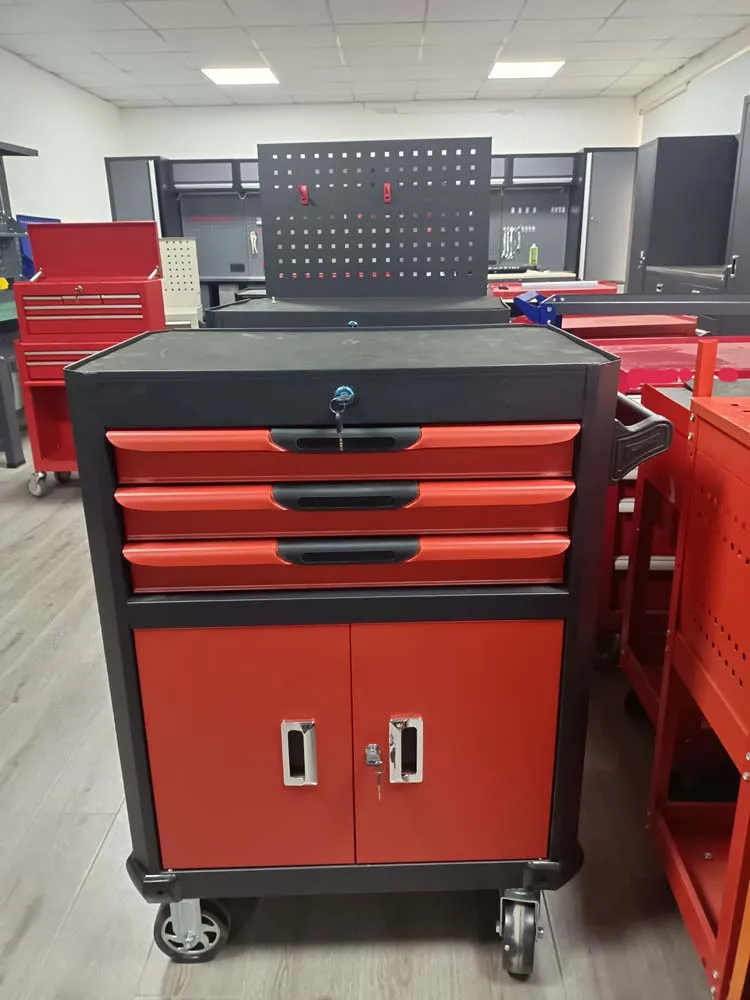 Heavy Duty Professional Movable Tool Trolley Chest Workshop Garage ...