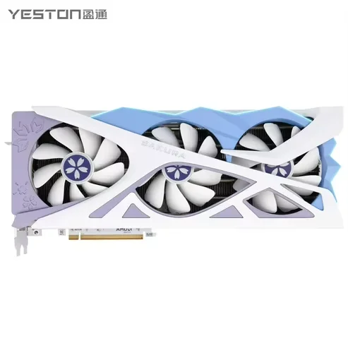 Yeston Radeon RX 9070 XT 16G GDDR6 Sakura OC ゲーミングビデオカード