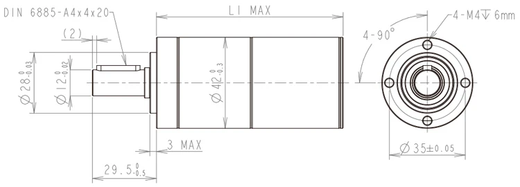 High Precision 42mm Planetary Metal Gearbox 12v 24v Dc Gear Motor For Medical Device