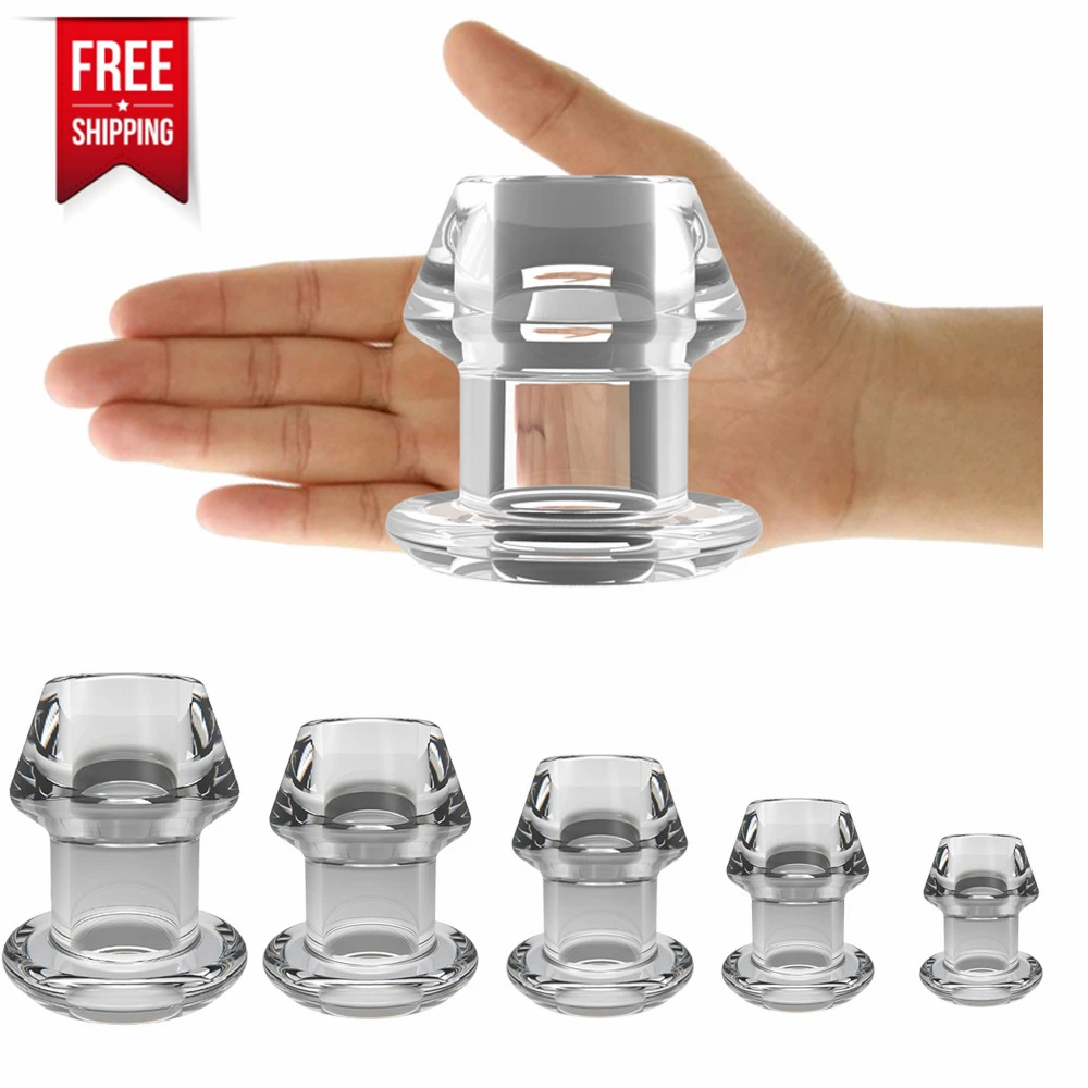 Free Shipping Hollow Anal Plug Butt Plug Anal Sex Toys Personal Cleaning Douche Enema