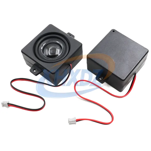 4545 4 Ohm 3W Quadrate Cavity Speaker High Decibel 45*45*25MM 4Ohm 3  Watt Box Loudspeaker with wire 2P 2.0 for Audio