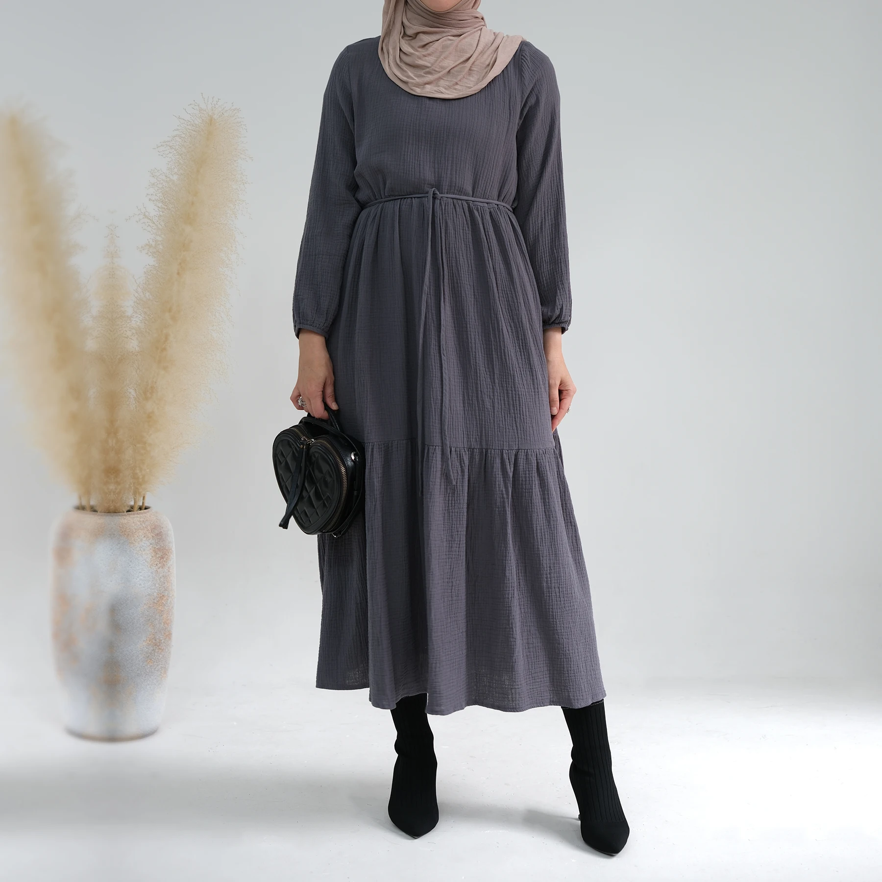 2023 Loriya New Design Abaya Abaya Women Muslim Dress Cotton Long ...
