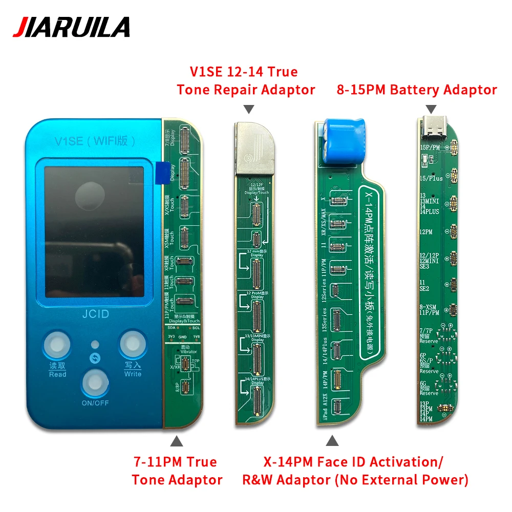 JCID V1SE Programmer True Tone Repair Adaptor For iPhone 14 13 12 11 Pro  Max Face ID Activation Battery Repair Board Adaptor