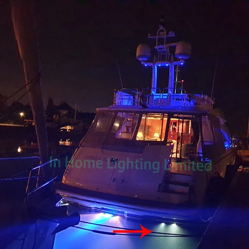 JXOFROAD RGB Multicolor Boat Drain Plug Light,12V Waterproof Plug Lure Stainless Steel Transom Marine Light for Night Fishing 