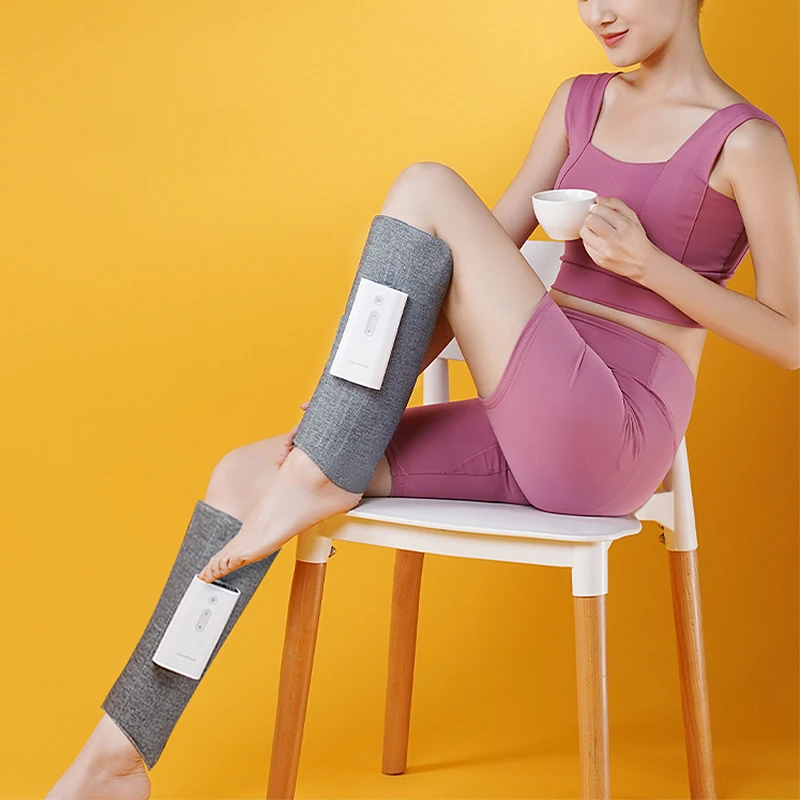 2022 Oem Rechargeable Portable Muscles Relaxation Wireless Air Compression Leg Foot and Calf Massager With Vibration