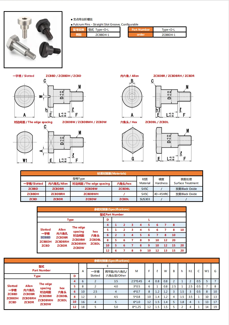 product good quality hex one letter shoulder screw bolt stainless steel 316 shoulder bolts-41