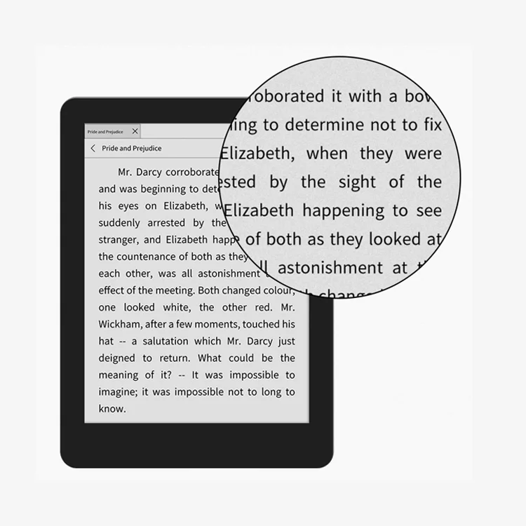 Customizable 6 Inch Eink Paper Tablet Android 8.0 Eink Reader Easy