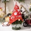 Gnome mini christmas tree red
