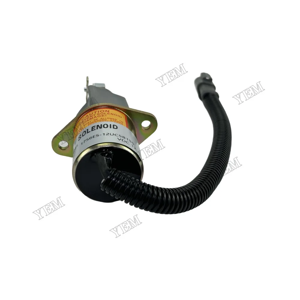 Stop Solenoid 1751E5-12A3UC12B15 Fit for Kubota V2003 Engine 3