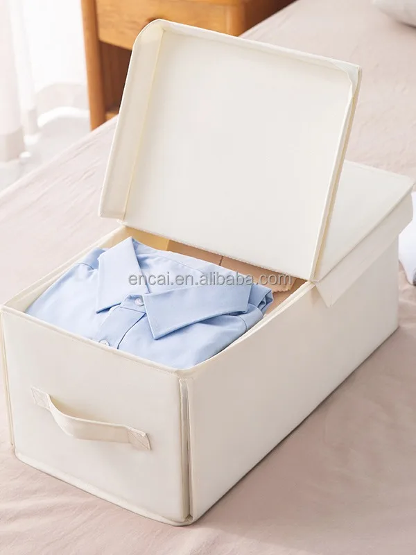 7 Grids Wardrobe Clothes Organizer With Lid And Handle Jeans Tshirt