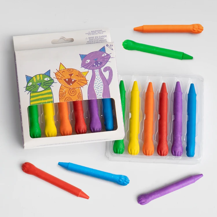 12 шт. милые шелковые мелки в форме животных для детей