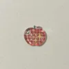 Boutons pomme transparents [carreaux rouges]