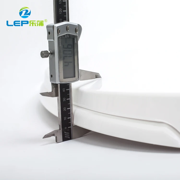 Cachet Quiet-Close Elongated Closed Front Plastic Toilet Seat 19 inch V shape