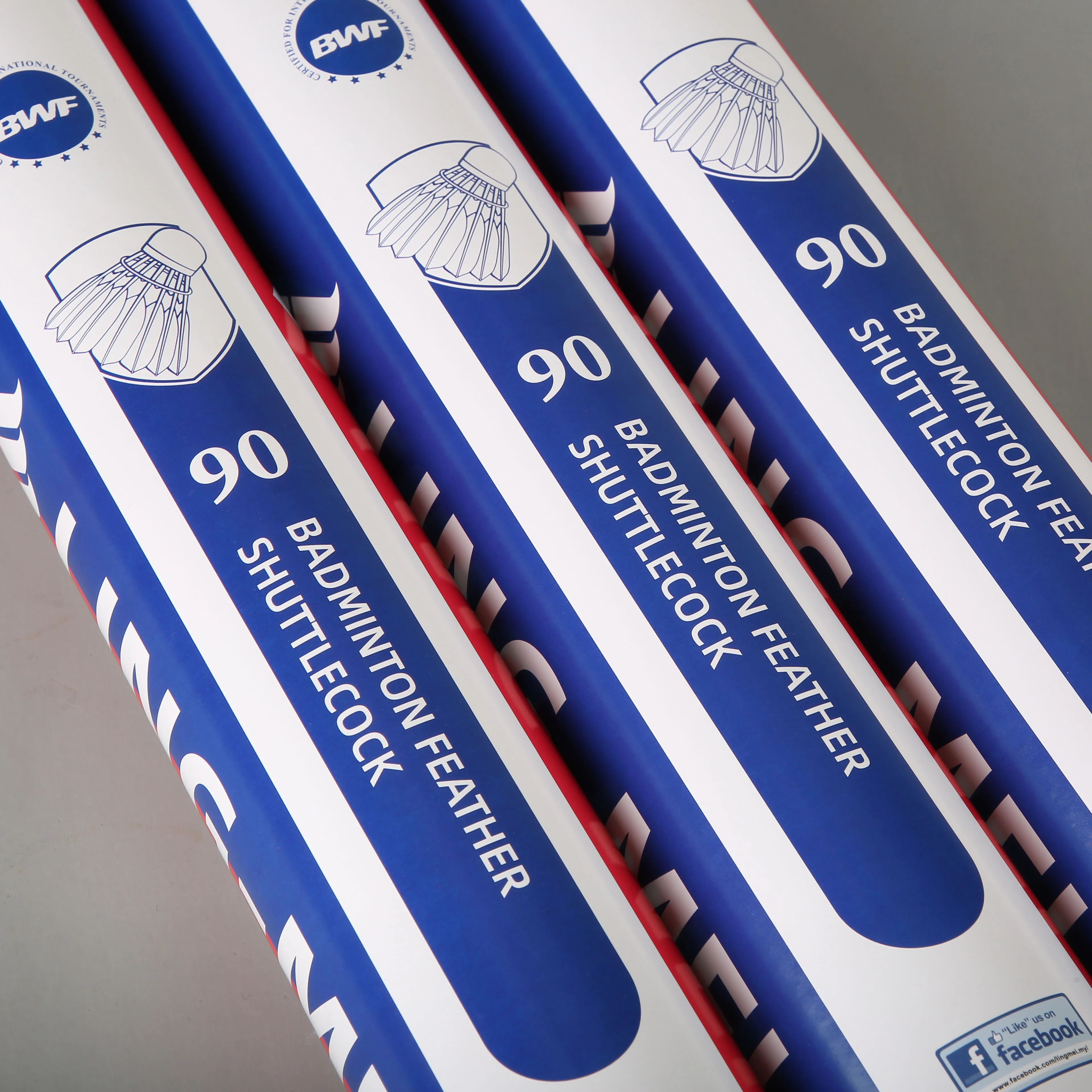 Ling Mei 90 BWF Approved Professional Tournament Class a Goose Feather Strong Anti-hitting Speed 74-79 Badminton Shuttlecock