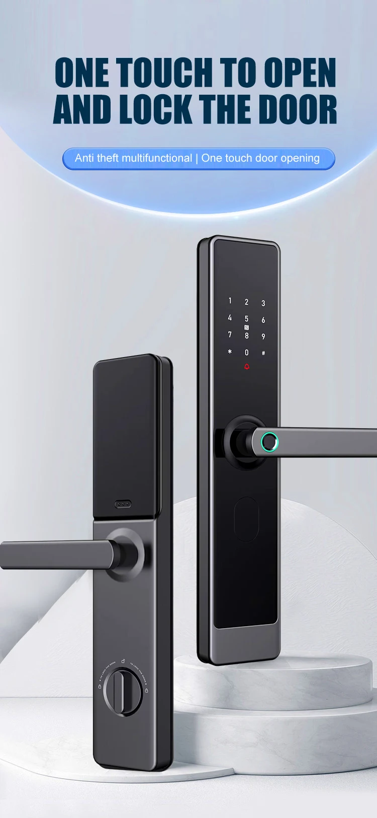 Fingerprint Intelligent Keyless Smart Door Lock