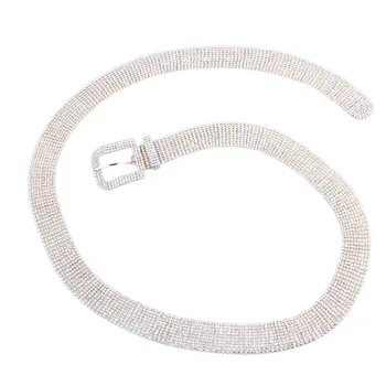 Wholesale CA-0051 Manufacturer Wholesale Belly Dance Fashion Waist Chain  Full Diamond Waist Chain Women Diamond Designer Belts From m.