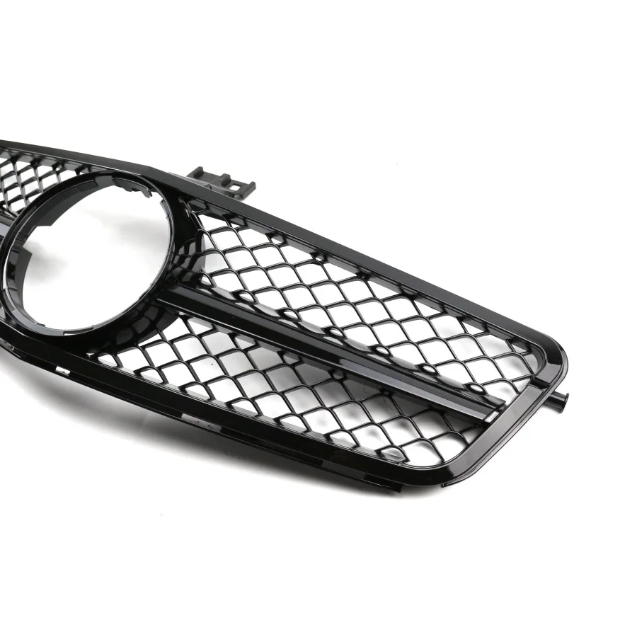 product tiypeor car front bumper grille chrome plated matte black amg front grille for mercedes benz w204 2007 2014 models-6