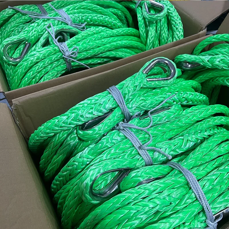 Polyutherane Rope Heat-treated Polyurethane-Coated Synthetic Lifting Rope