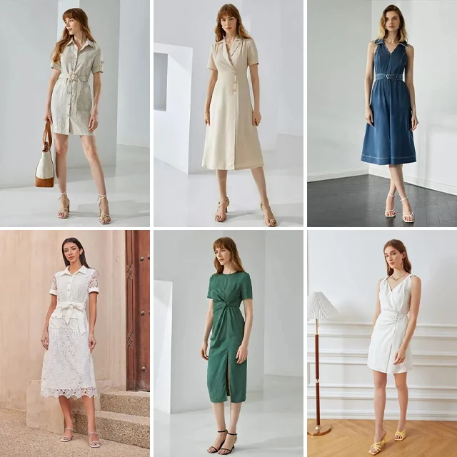 Wholesale Stock Dress Clothes Factory Bulk Clothing Shipping Shop Used