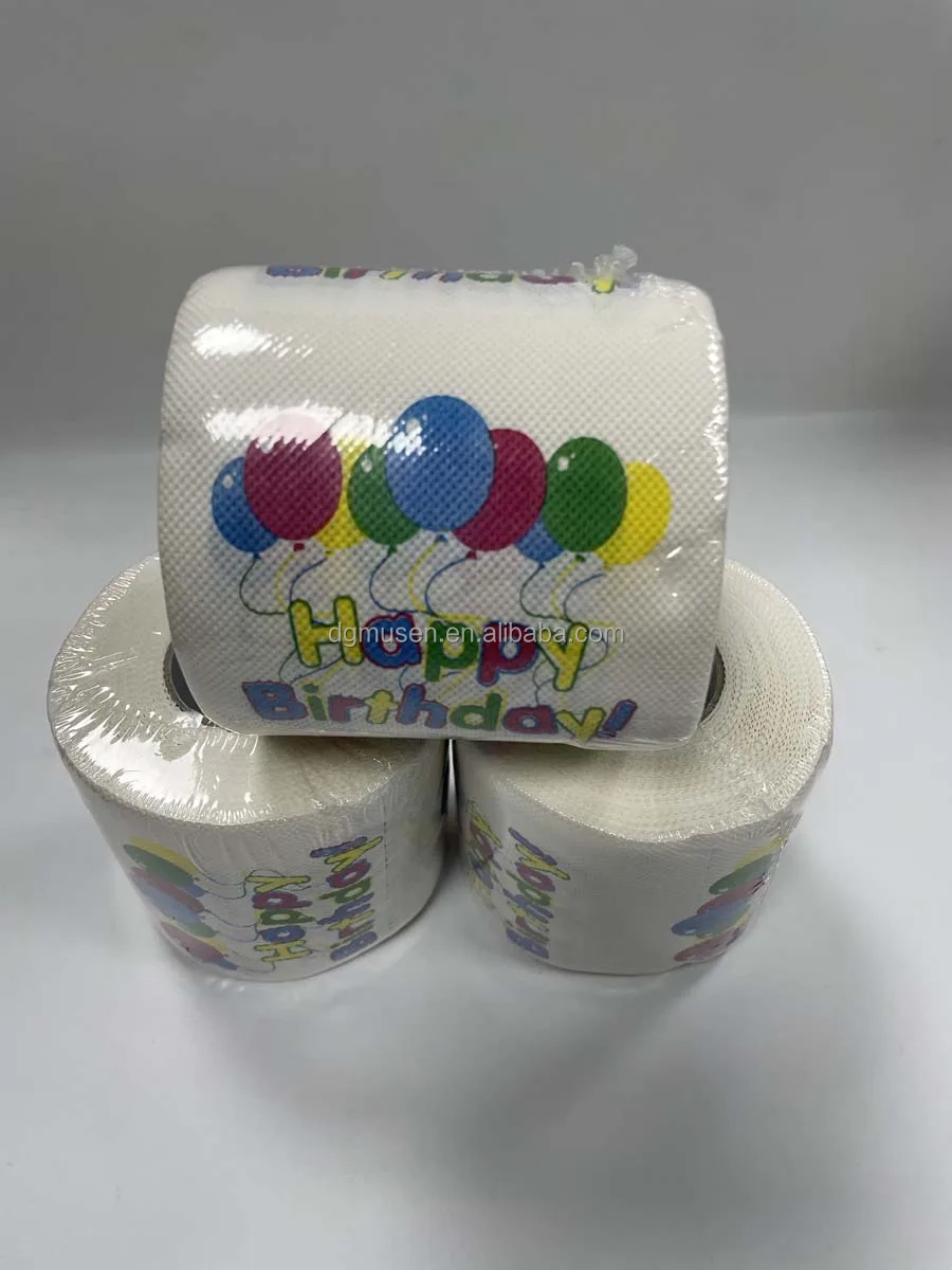 happy birthday toilet paper funny bathroom