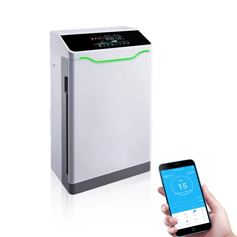 Luxury Portable UV Air Cleaner with Germicidal UV Lamp Electric Power Source WiFi Functionality for Home Use-EU/US Plug