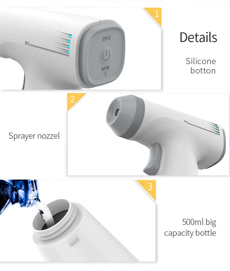 Professional Electric Spray Bottle Rechargeable Handheld Multi Function for Plant Care Hair Design and Household Cleaning Tasks details