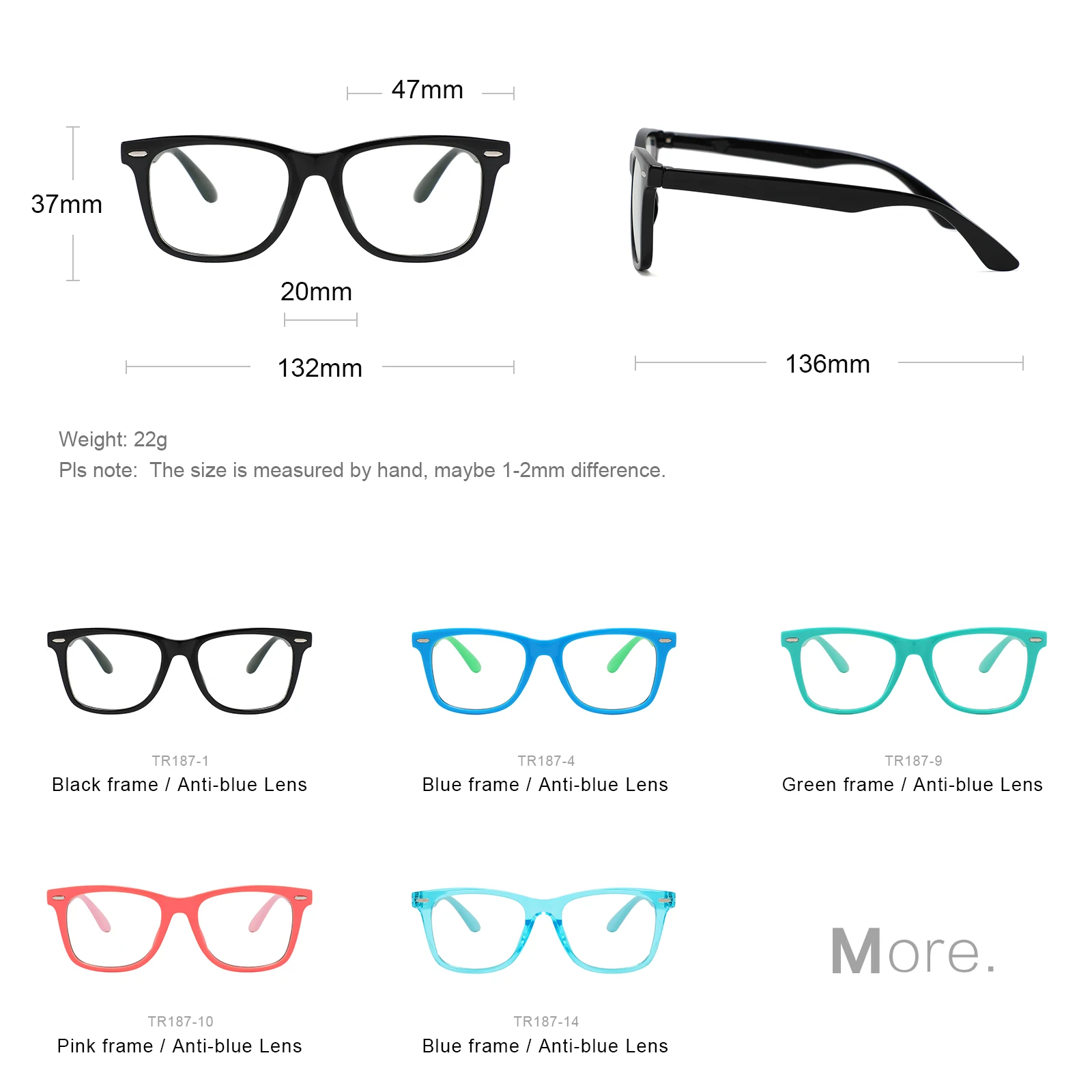 Customizable Logo Frames Light Radiation Blocking Optical Glasses ...