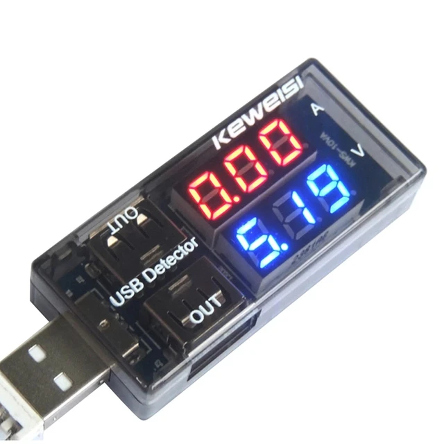 Keweisi USB Current And Voltage Tester Usb Voltage And Current Meter USB Charger Doctors Mobile Battery Tester Power Detector