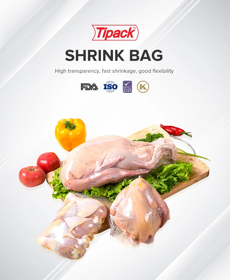 Food Grade Packing Plastic Vacuum Formed Bags Poultry Chicken Heat