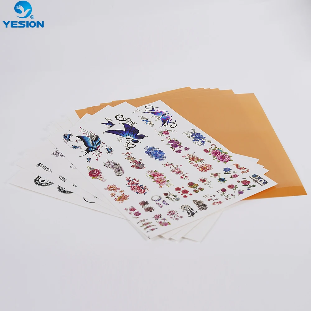 YESION Printable temporary tattoo paper Gold Color for inkjet printer 