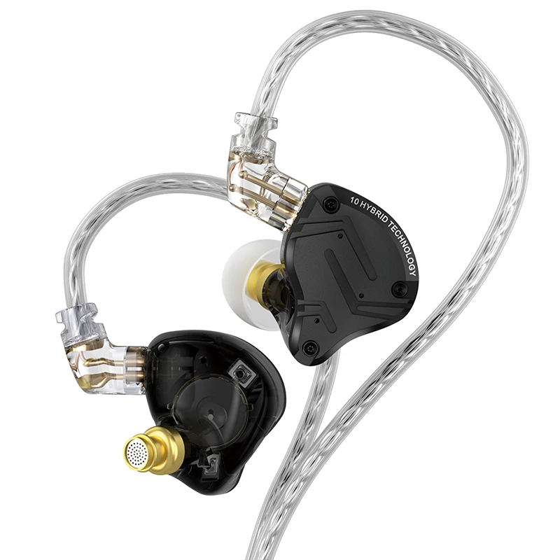イヤフォン KZ ZS10 PRO X ハイブリッドタイプの耳栓型イヤフォン 29Ω 112dB