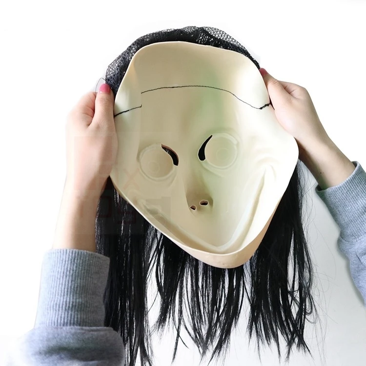 Masque Fantôme Halloween - Masque Complet Effrayant En Latex, Respirant, Pour Fêtes D'Horreur, Carnaval, Cosplay - Accessoire Terrifiant Blanc - 6