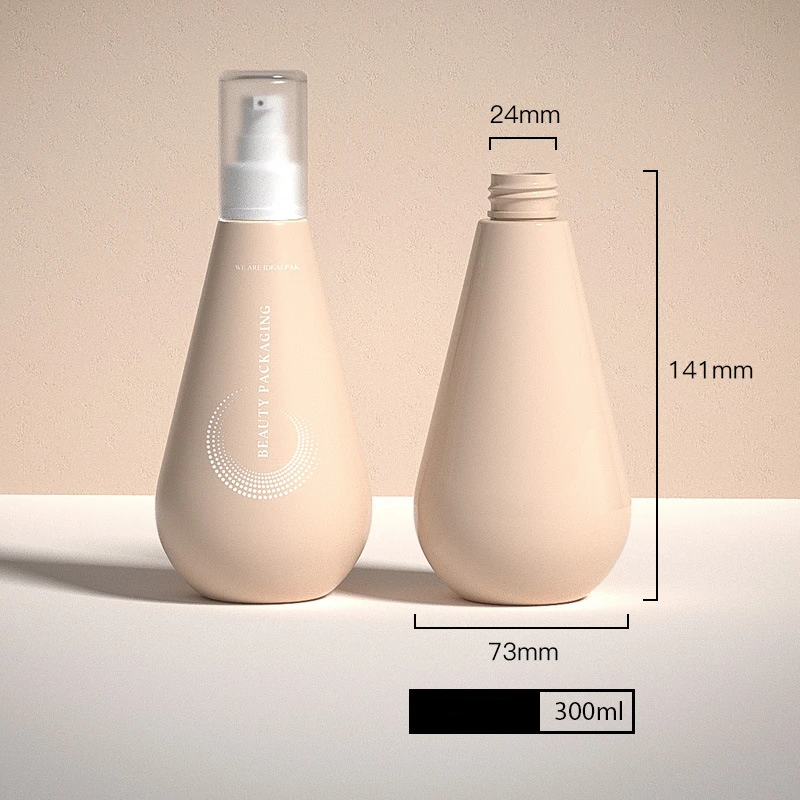 300ml Custom Empty Luxury Blue Pet Shampoo Bottle Plastic Plastic