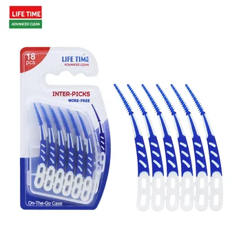 High Quality Private Label Curved Shape Silicone Interdental Brushes Disposable Toothpicks Picks for Oral Care and Dental Use
