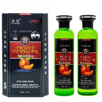Wholesale Factory Price 250ml*2 Fruit Vinegar Hair Color Gel In Stock Package