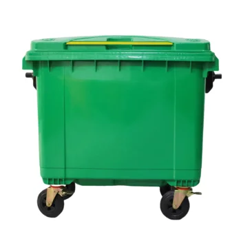 Outdoor Sanitation Products 660L Dustbin Plastic Trash Can 660 Liter Garbage Bin