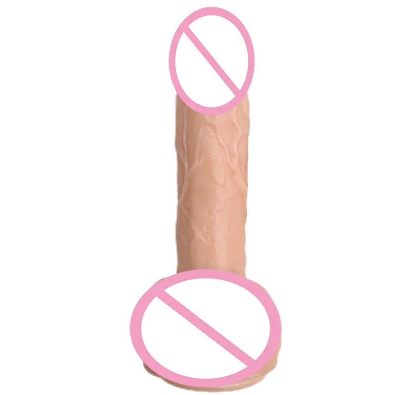Realistic Silicone Manual Vibrator for Women Soft Flesh Artificial Penis Sex Dildos Sex Masturbator Product