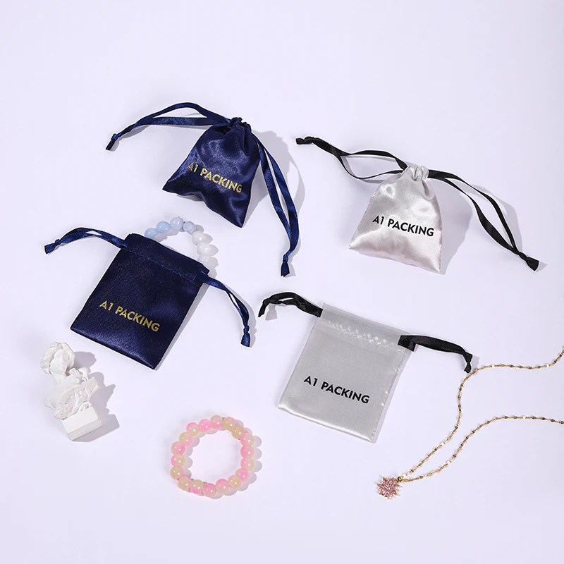 product a1 jewelry bundle pocket cosmetics wig bag ring packaging drawstring paper bag jewelry pouch custom logo custom size  shape-6