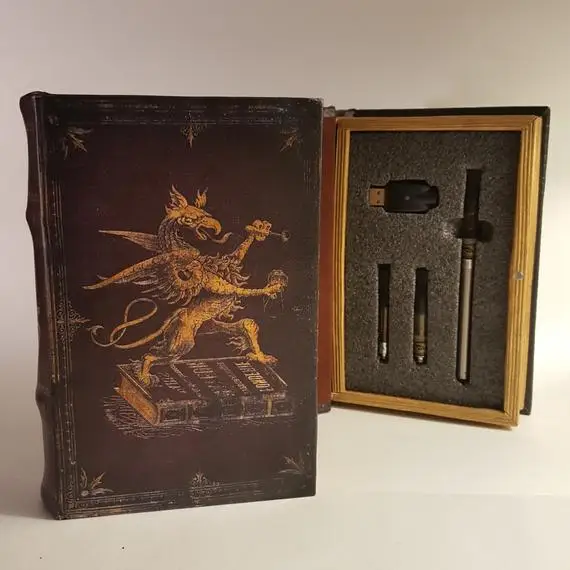 Wooden Stash Box with Key and Foam Inlay