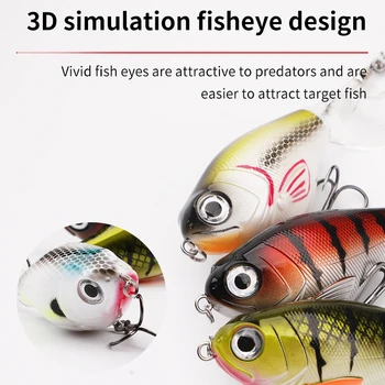 Cheery 17g Topwater Fishing Lure Floating Rotating Tail Plopping Minnow Surface Crankbait for Saltwater Fish Attracts Bass Trout – Minnow – view 4