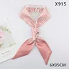 X915 imitation silk houndstooth pink