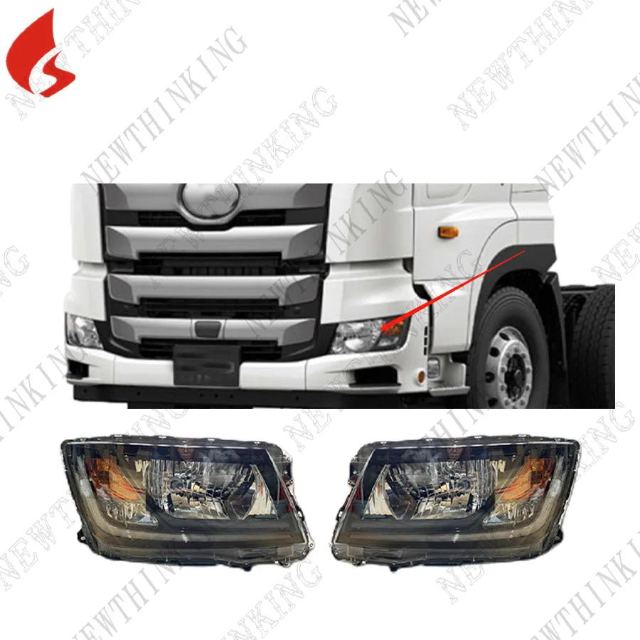 NEWTHINKING Truck Body Spare Parts LED Front Headlights for Hino